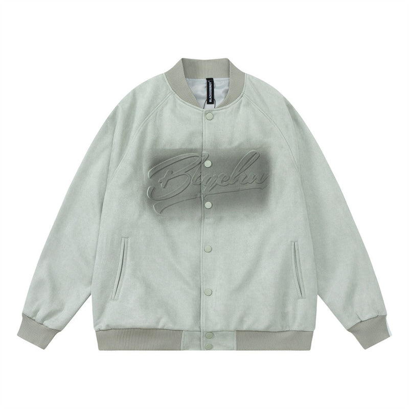 Men Jacket Coat Letter Jacket Loose Casual Motorcycle Baseball Uniform Men's Autumn and Winter