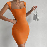 Women Dress Spring and Summer Sexy Nightclub Skirt Sleeveless Knitted Hip Spaghetti Straps Dress