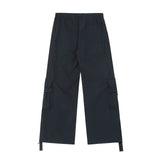 Men Sweatpants Spring/Summer Thin Workwear Trousers Men's Loose Casual Wide-Leg Pants Multi-Pocket Straight-Leg Pants