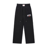 Men Sweatpants Casual Track Sweatpants Men's Loose Straight-Leg Wide-Leg Pants