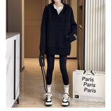 Women Knitwear Fall Winter Hooded Knitwear Loose Sweater