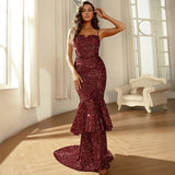 Prom Dresses Sequin Prom Dresses Mermaid Party Wedding Evening Gowns