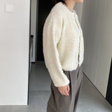Women Cardigan Sweater Autumn Sweater Cardigan Long Sleeve Loose Button 3ty920