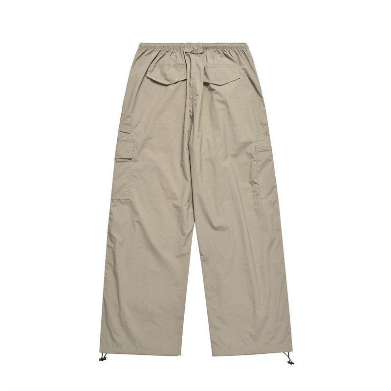 Men Sweatpants Pleated Casual Pants Sports Straight Trousers Drawstring Pants Pants