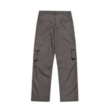 Men Sweatpants Pleated Multi-Pocket Workwear Tactical Pants Mechanical Style Sports Casual Straight Trousers