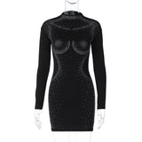 Women Dresses Autumn Sexy Long Sleeve Narrow Dress