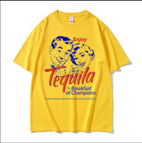 Enjoy Tequila The Breakfast of Champions Funny Meme T Shirts
