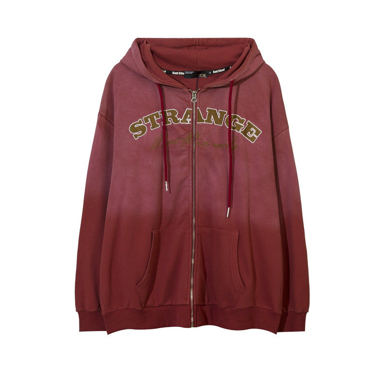 Men Hoodie Loose Couple Outfit Cardigan Jacket