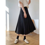 Women's Skirt Vintage Pleated Umbrella Skirt Skirt