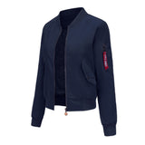 Women Trench Coat Bomber Jacket Women Baseball Jacket Spring and Autumn Flight Suit Long Sleeve Coat