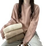 Women Knitted Pullover Vintage Sweater Loose Sweater