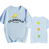 Sturniolo Triplets Flowers Print T-shirt Mens Short Sleeve