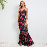 Women Date Dress Summer Sexy Slim Strap Fishtail Skirt