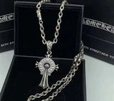Chrome Hearts Necklace Men's and Women's Vintage Cross Letter Necklace