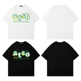 Men's T Shirt Letter Embroidery Men's and Women's Short-Sleeved T-shirt