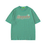 Men T Shirt Striped Couple Short Sleeve T-shirt
