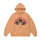 Men Hoodie Spider Flocking Embroidered Couple Hooded Sweater Men's and Women's Hip Hop Oversize Hoodie