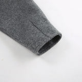 Women Trench Coat Autumn and Winter Gray Woolen Coat for Women