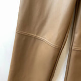 Women Sweatpants Casual Wide Leg Pants High Waist Women Leather Pants