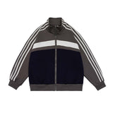 Unisex Jacket Autumn Retro Multicolor Jacket