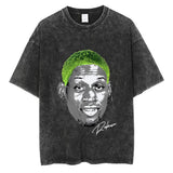 Dennis Basketball Graphic T Shirt Men's Vintage