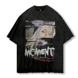Men's T Shirt Vintage Cartoon Printed Short-Sleeved T-shirt Men's and Women's Oversize