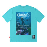 Men T Shirt Vintage Ethnic Print Short Sleeve T-shirt