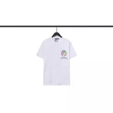 CHH Chrome Heart T Shirts Crowe Scroll Heart Color Cross Print Crew Neck Short Sleeve