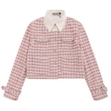 Women Jacket Lapel Loose Multicolor Casual Button Jacket Top