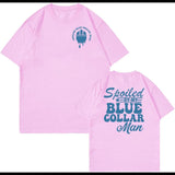 Spoiled By My Blue Collar Man T-Shirt Funny Blue Collar Shirt