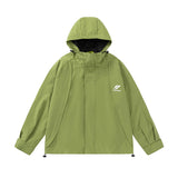 Men Jacket Coat Water Shell Jacket Loose Leisure Sports Hooded Jacket Coat