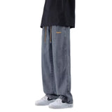 Men Jeans Summer Loose Straight-Leg Wide-Leg Pants Casual Pants