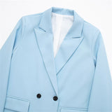 Women Suits Autumn Suit Double Breasted Casual Ol Career Women's Suit Jackets