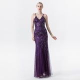 Flappers 1920S Dress Sequined Suspender Dress Sexy Backless Dress