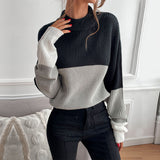 Women Knitted Sweater Autumn Winter Assorted Colors Long Sleeve Turtleneck Sweater for Women