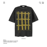 American vintage street T-shirt pure cotton retro men's and women's summer loose