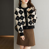Women Knitted Cardigan Spring Knitted Cardigan Short Knitted Sweater Coat