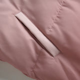 Unisex Winter Cotton Coat Gradient Hooded Cotton-Padded Coat Embroidered Cotton-Padded Coat