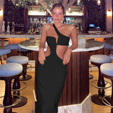 Women Dresses Summer Sexy Cutout Backless Slim Fit Sheath Dress (Bla0420)