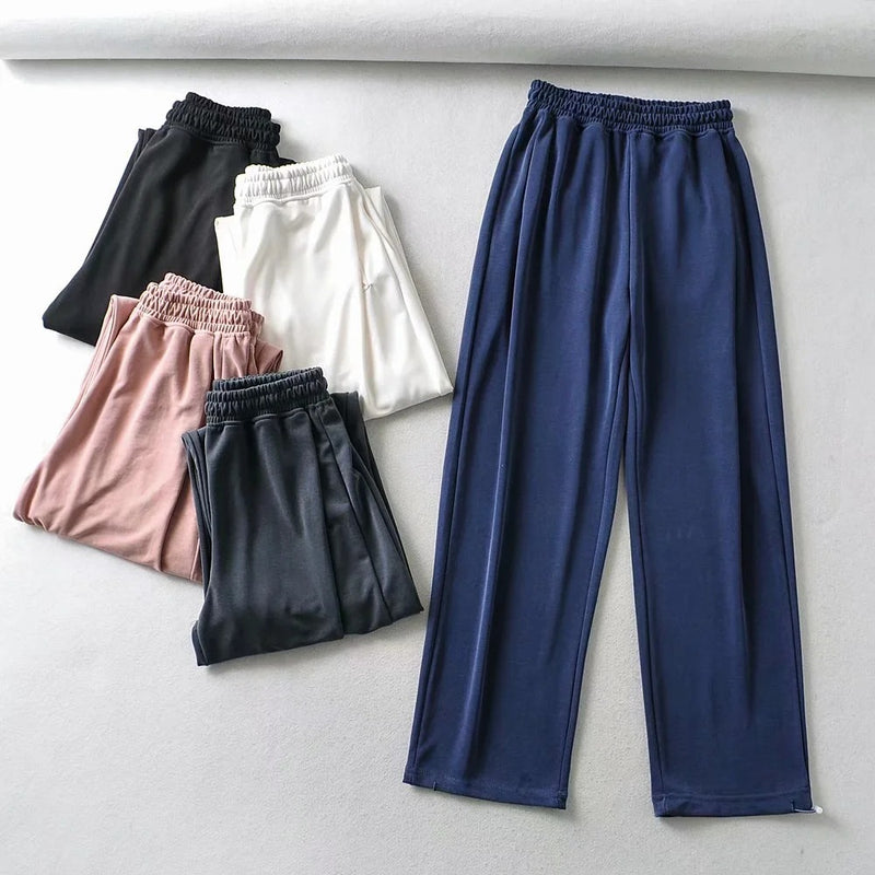 Women Sweatpants Wide Leg Pants Straight Casual Pants