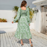 Women Date Dress Sexy Backless Snowflake Dress