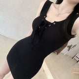 Women Dresses U Collar Skinny Hip Skirt Sexy Skirt