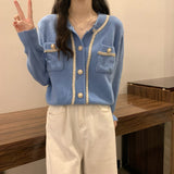 Women Knitted Cardigan Autumn and Winter Sweater Coat
