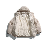 Unisex Winter Cotton Coat Three-Dimensional Pocket Hooded down Jacket