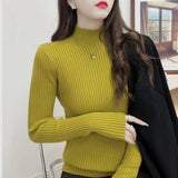 Women Knitwear Autumn and Winter Turtleneck Knitwear Slim Top