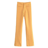 Women Sweatpants Fall Bell-Bottom Pants Casual Pants