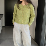 Women Cardigan Sweater Spring Cardigan Wool Slim Fit Sweater Y924