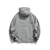 Unisex Winter Cotton Coat Decorative Hooded Jacket Vintage Baggy Coat