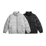 Unisex Winter Cotton Coat Stand-up Collar down Jacket Vintage down Jacket