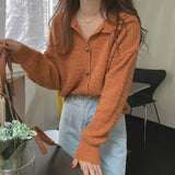 Women Knitwear Spring and Autumn Retro Loose Sweater Top for Women